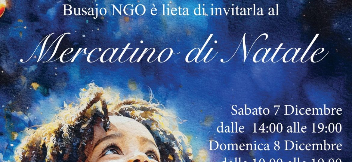 Locandina Mercatino Natale Busajo 2024